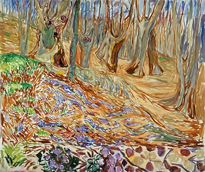 Elm Forest in Spring Edvard Munch
